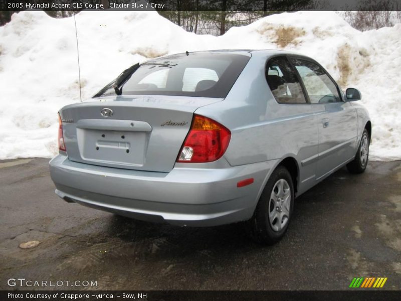 Glacier Blue / Gray 2005 Hyundai Accent GLS Coupe