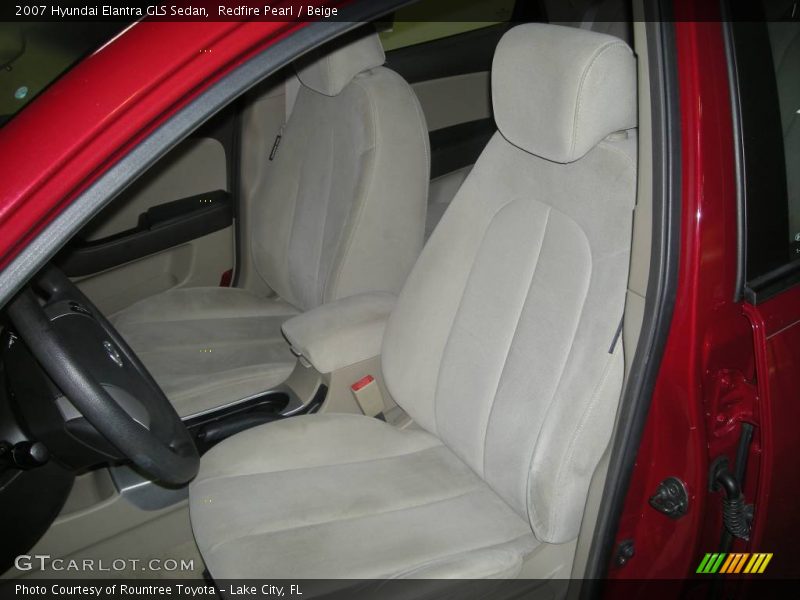 Redfire Pearl / Beige 2007 Hyundai Elantra GLS Sedan