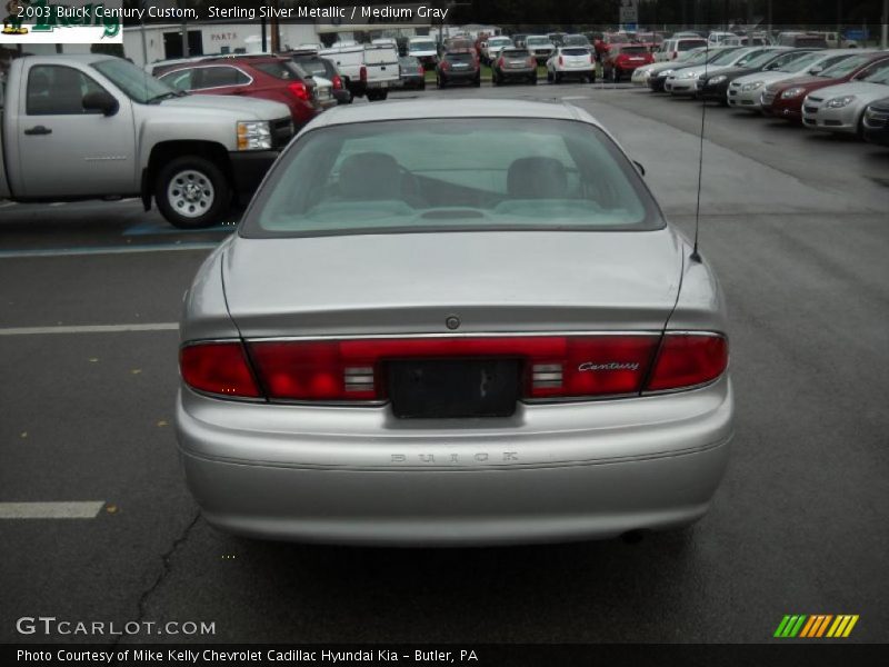 Sterling Silver Metallic / Medium Gray 2003 Buick Century Custom