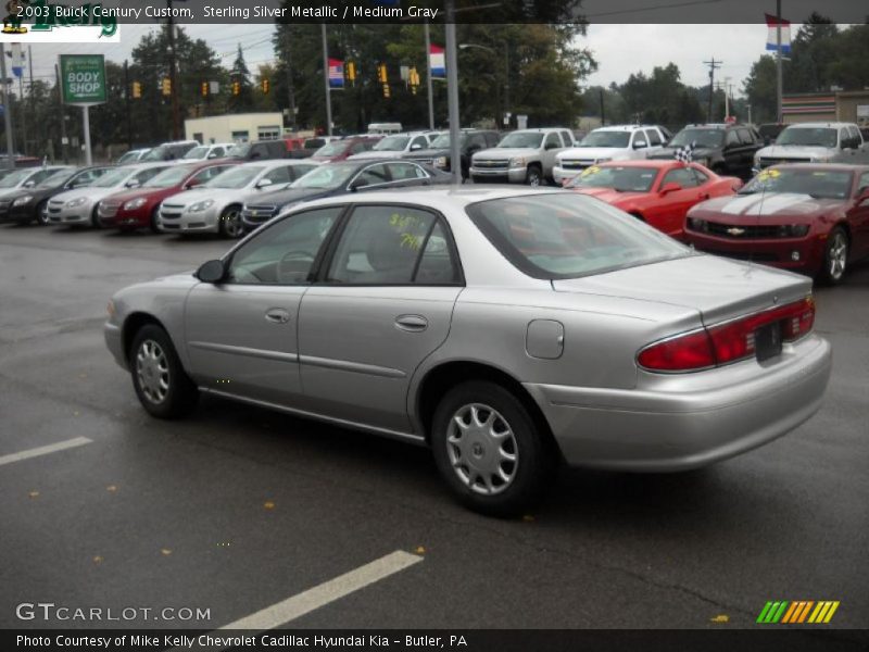 Sterling Silver Metallic / Medium Gray 2003 Buick Century Custom