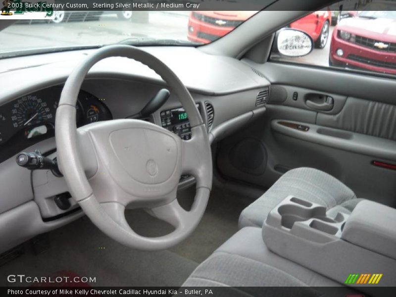 Sterling Silver Metallic / Medium Gray 2003 Buick Century Custom