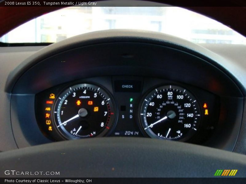 Tungsten Metallic / Light Gray 2008 Lexus ES 350