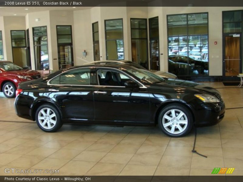 Obsidian Black / Black 2008 Lexus ES 350