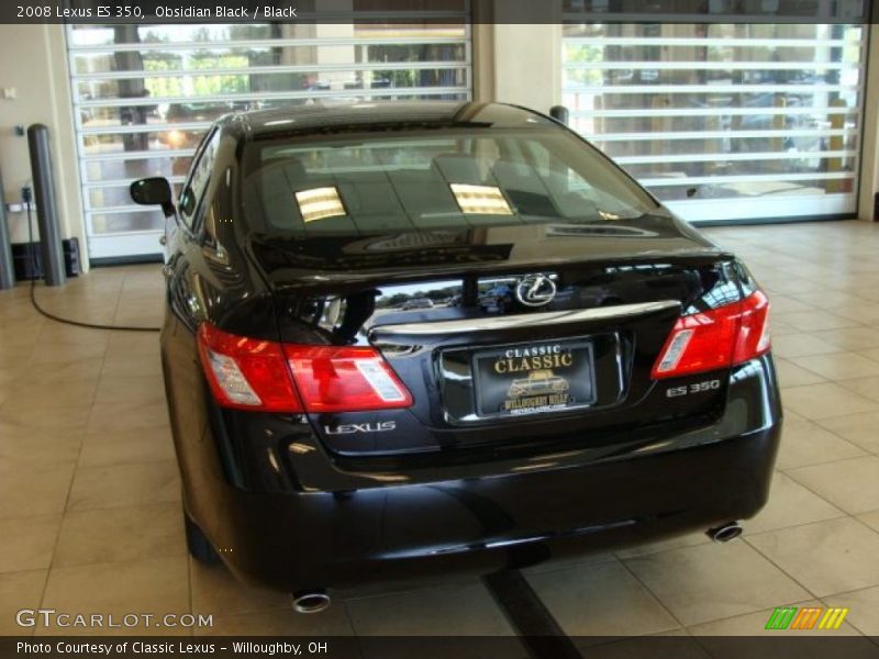 Obsidian Black / Black 2008 Lexus ES 350