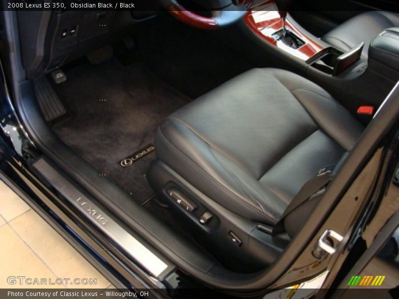 Obsidian Black / Black 2008 Lexus ES 350