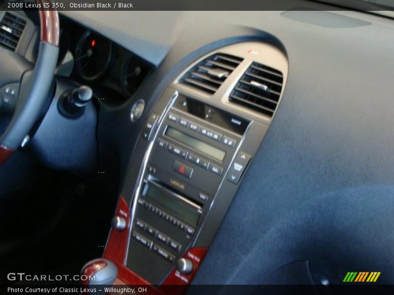 Obsidian Black / Black 2008 Lexus ES 350