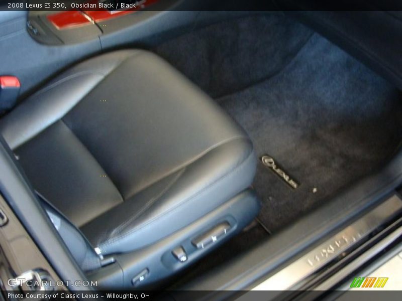 Obsidian Black / Black 2008 Lexus ES 350