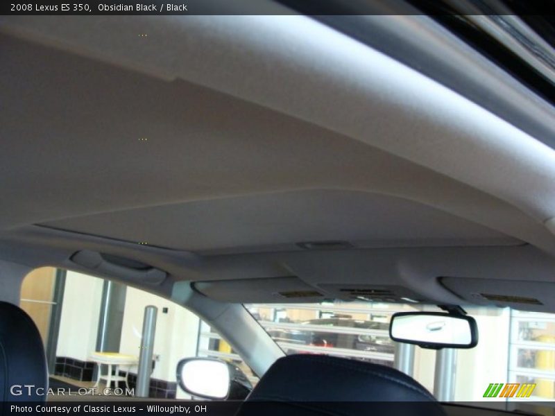 Obsidian Black / Black 2008 Lexus ES 350