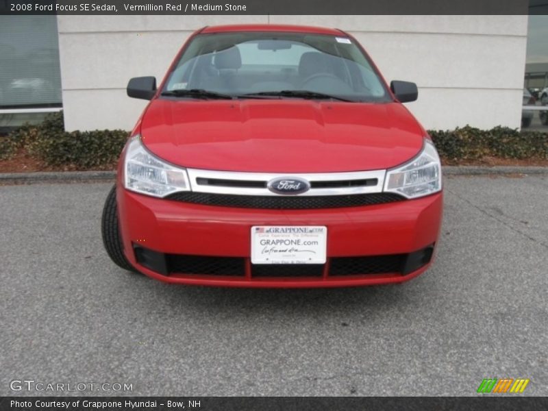 Vermillion Red / Medium Stone 2008 Ford Focus SE Sedan