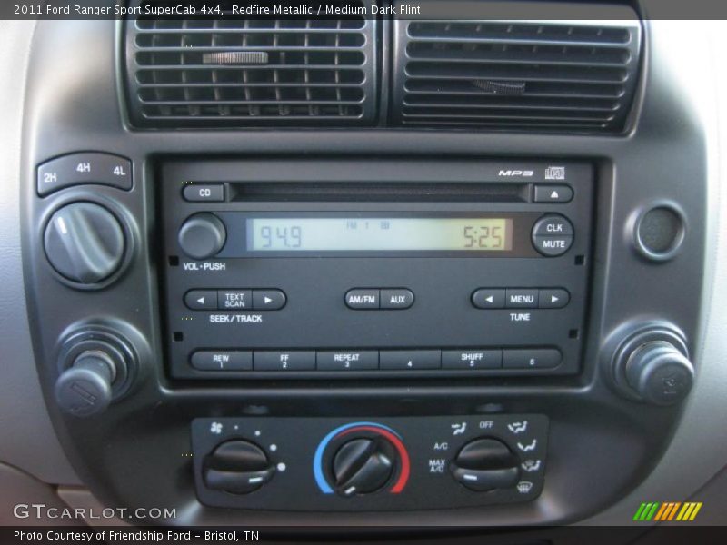 Redfire Metallic / Medium Dark Flint 2011 Ford Ranger Sport SuperCab 4x4