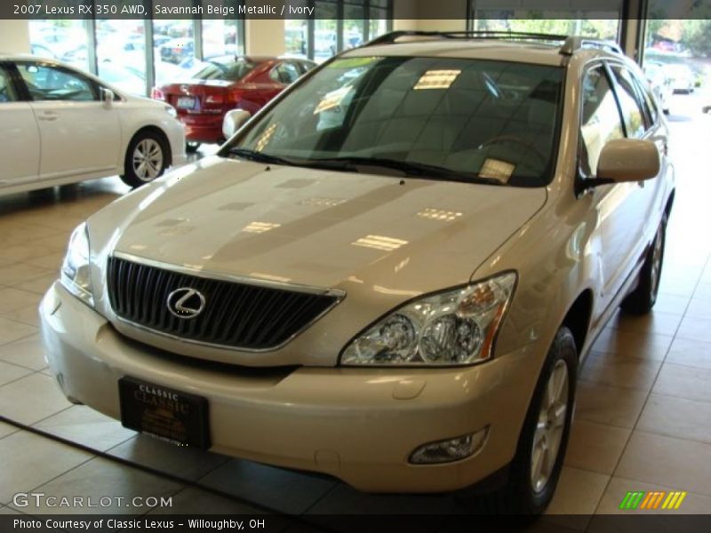 Savannah Beige Metallic / Ivory 2007 Lexus RX 350 AWD