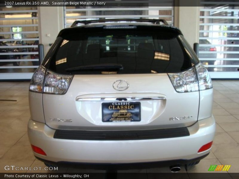 Savannah Beige Metallic / Ivory 2007 Lexus RX 350 AWD