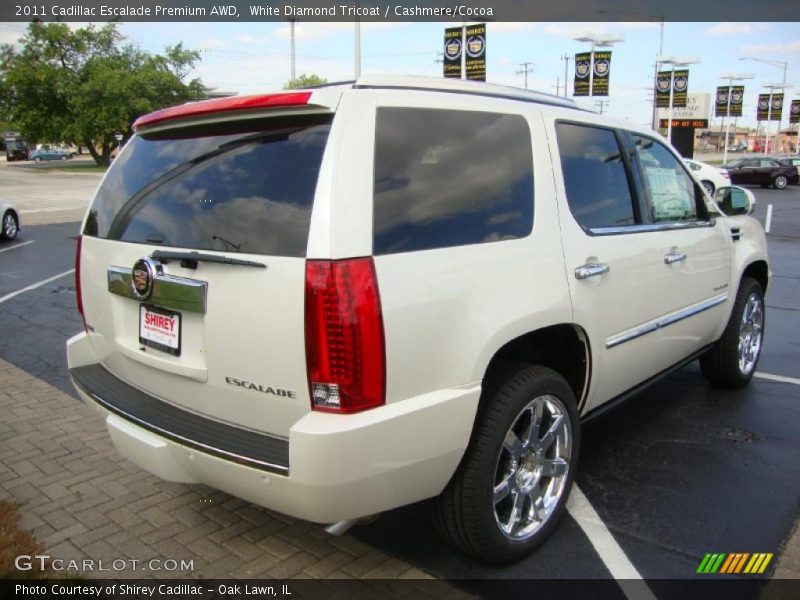 White Diamond Tricoat / Cashmere/Cocoa 2011 Cadillac Escalade Premium AWD