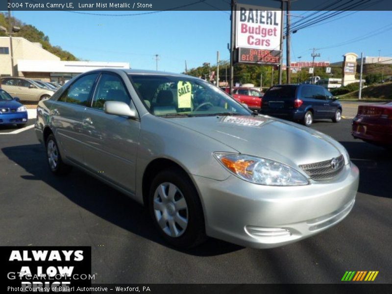 Lunar Mist Metallic / Stone 2004 Toyota Camry LE