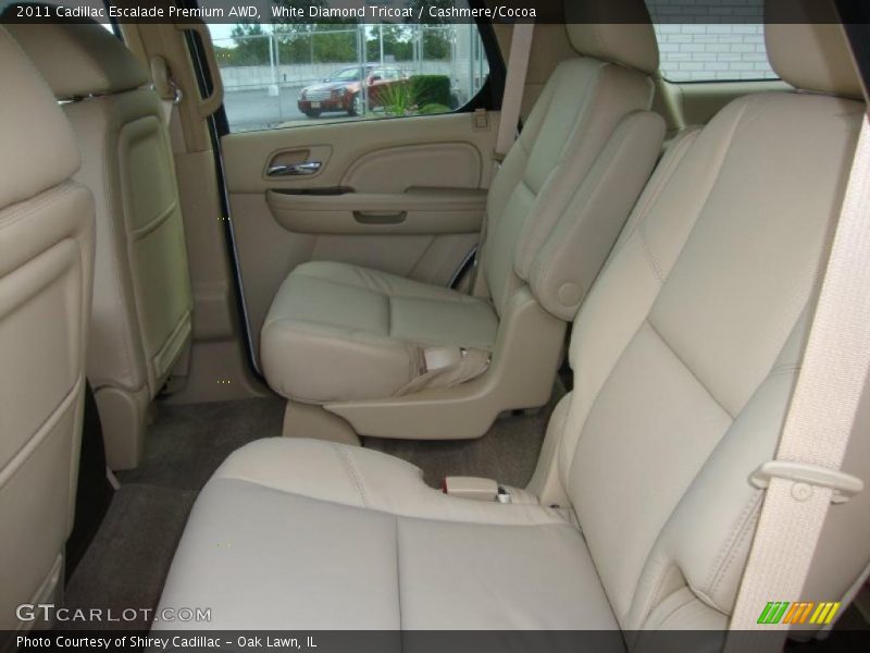 White Diamond Tricoat / Cashmere/Cocoa 2011 Cadillac Escalade Premium AWD