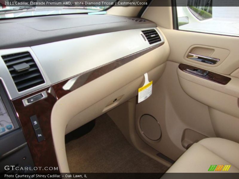 White Diamond Tricoat / Cashmere/Cocoa 2011 Cadillac Escalade Premium AWD