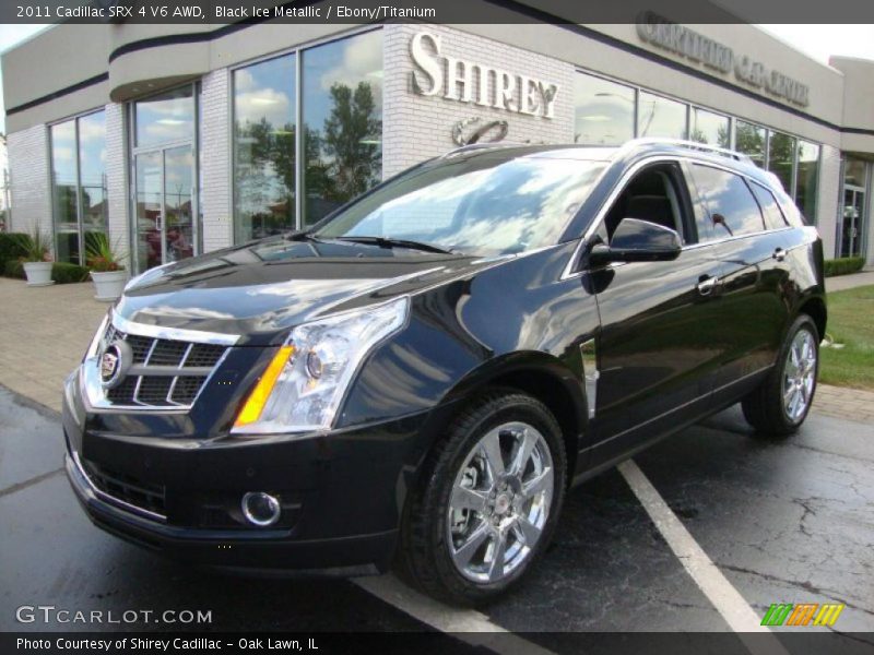Black Ice Metallic / Ebony/Titanium 2011 Cadillac SRX 4 V6 AWD