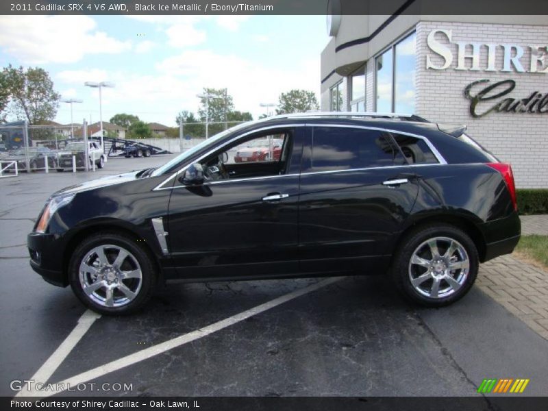 Black Ice Metallic / Ebony/Titanium 2011 Cadillac SRX 4 V6 AWD
