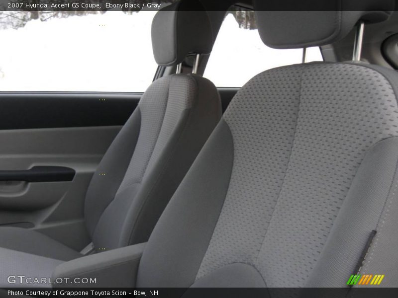 Ebony Black / Gray 2007 Hyundai Accent GS Coupe