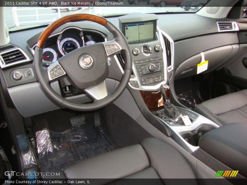 Black Ice Metallic / Ebony/Titanium 2011 Cadillac SRX 4 V6 AWD