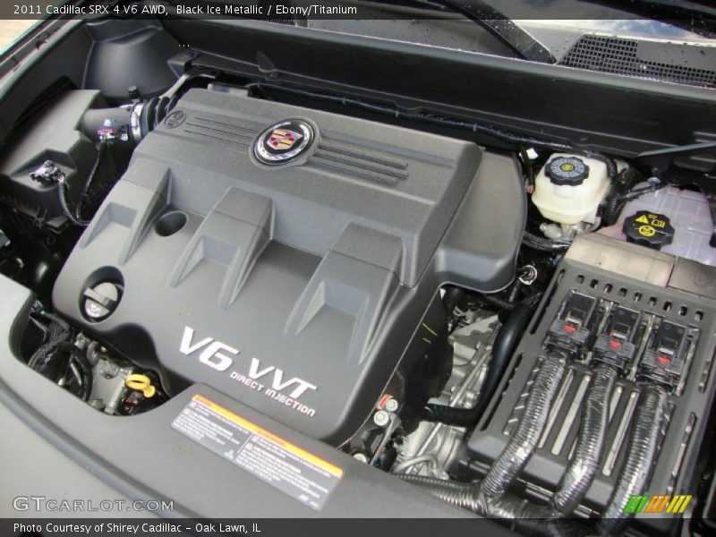 Black Ice Metallic / Ebony/Titanium 2011 Cadillac SRX 4 V6 AWD
