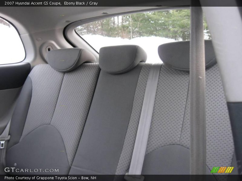 Ebony Black / Gray 2007 Hyundai Accent GS Coupe