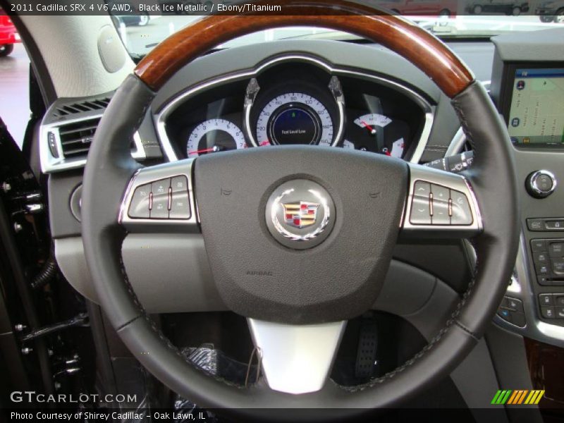 Black Ice Metallic / Ebony/Titanium 2011 Cadillac SRX 4 V6 AWD