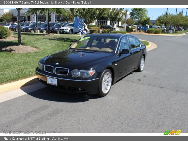 Jet Black / Dark Beige/Beige III 2004 BMW 7 Series 745Li Sedan