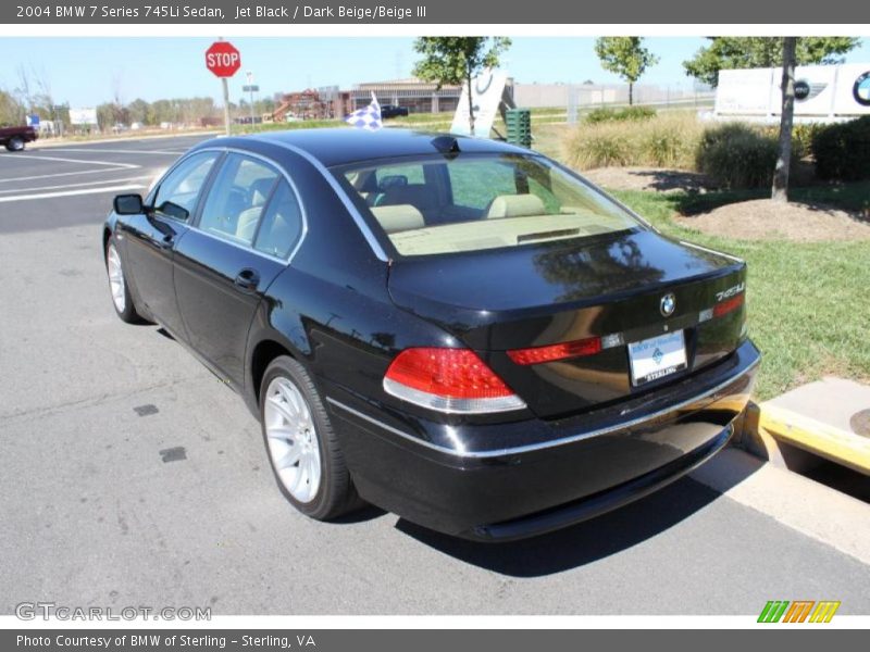 Jet Black / Dark Beige/Beige III 2004 BMW 7 Series 745Li Sedan