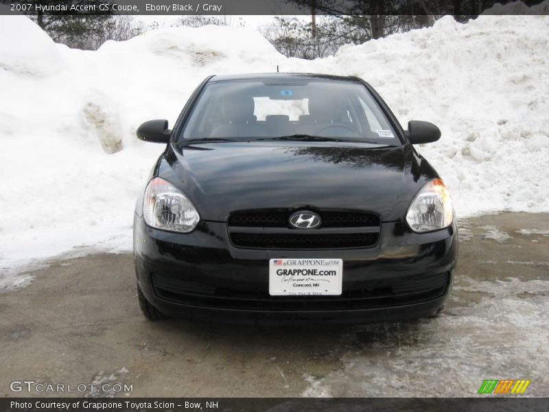 Ebony Black / Gray 2007 Hyundai Accent GS Coupe
