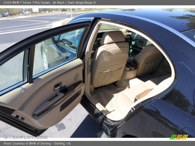 Jet Black / Dark Beige/Beige III 2004 BMW 7 Series 745Li Sedan