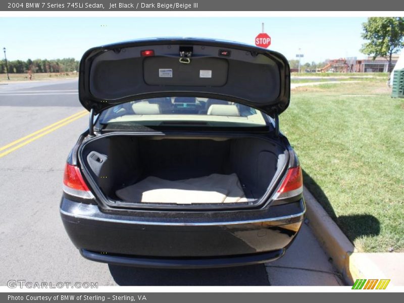 Jet Black / Dark Beige/Beige III 2004 BMW 7 Series 745Li Sedan