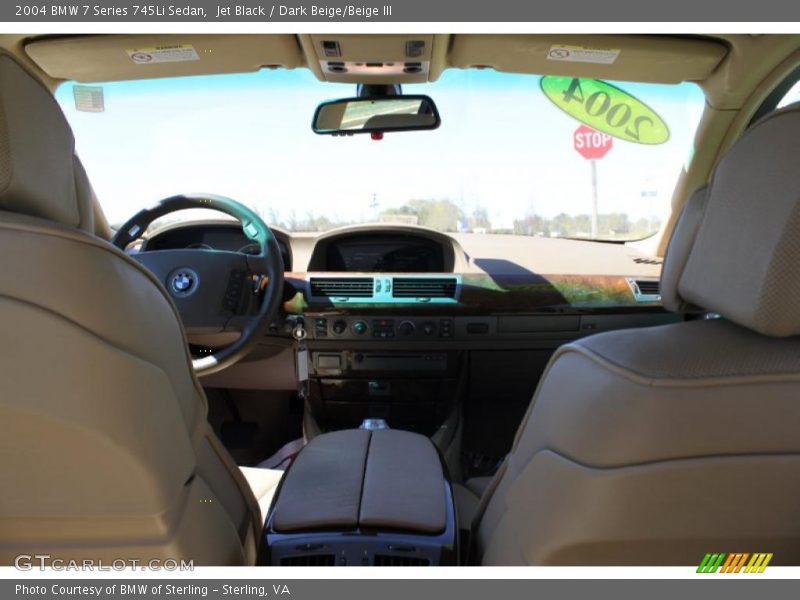 Jet Black / Dark Beige/Beige III 2004 BMW 7 Series 745Li Sedan