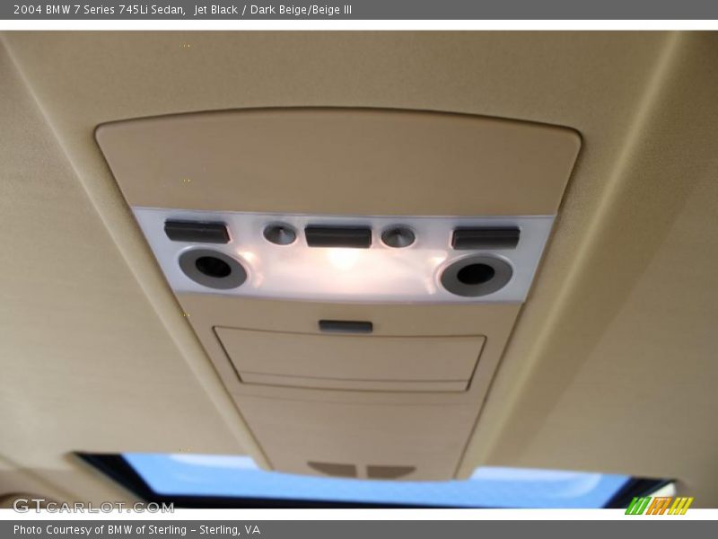 Jet Black / Dark Beige/Beige III 2004 BMW 7 Series 745Li Sedan