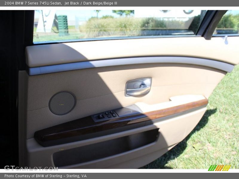 Jet Black / Dark Beige/Beige III 2004 BMW 7 Series 745Li Sedan