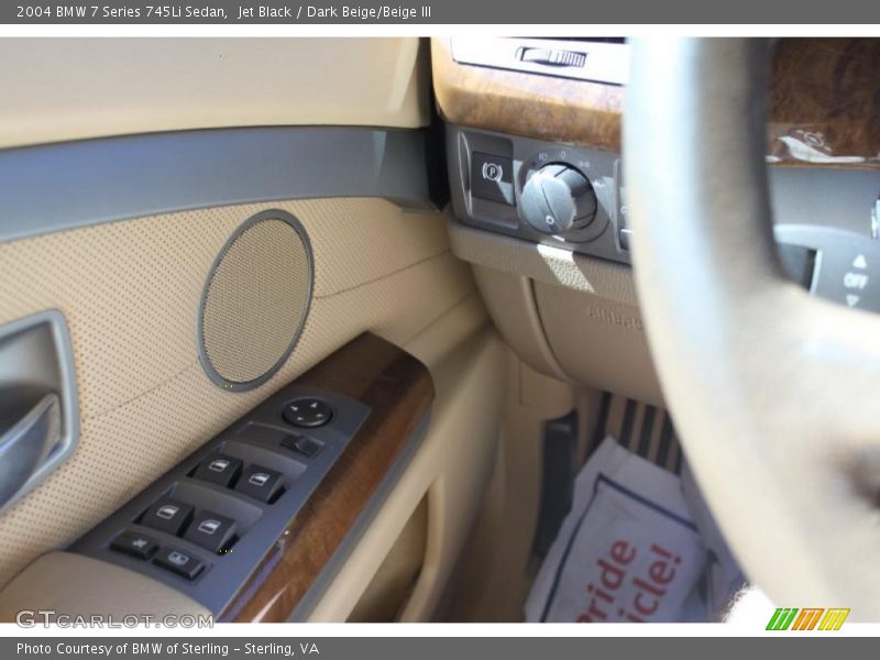 Jet Black / Dark Beige/Beige III 2004 BMW 7 Series 745Li Sedan