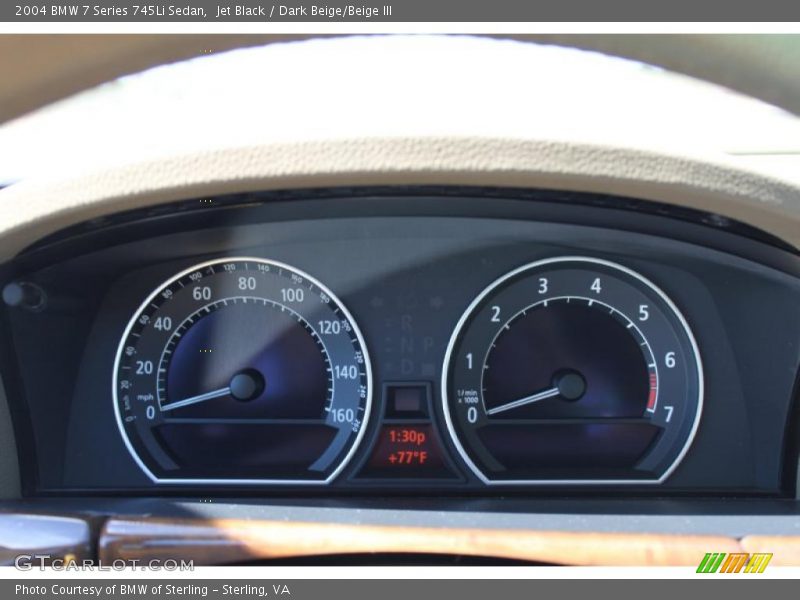 Jet Black / Dark Beige/Beige III 2004 BMW 7 Series 745Li Sedan