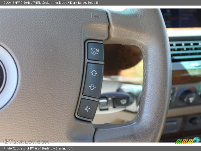 Jet Black / Dark Beige/Beige III 2004 BMW 7 Series 745Li Sedan