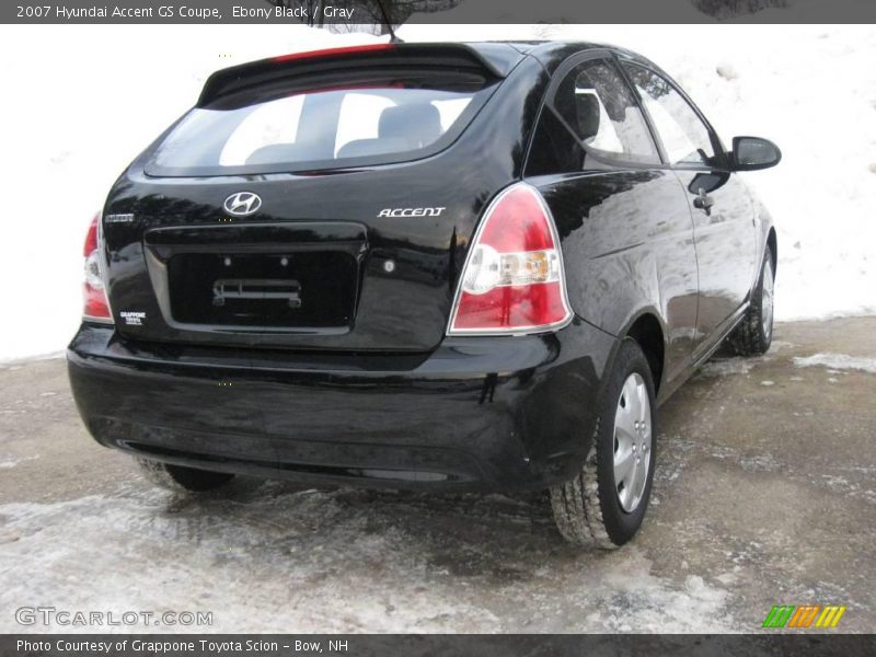 Ebony Black / Gray 2007 Hyundai Accent GS Coupe
