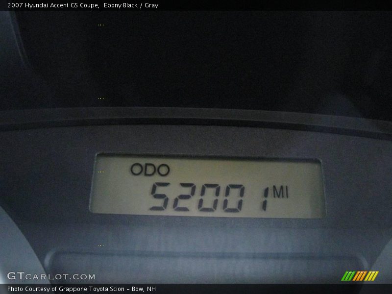 Ebony Black / Gray 2007 Hyundai Accent GS Coupe