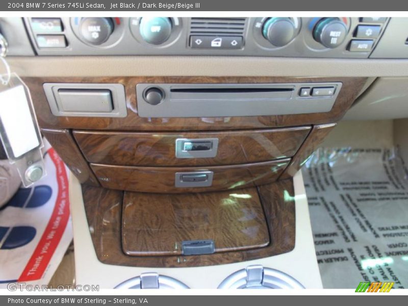 Jet Black / Dark Beige/Beige III 2004 BMW 7 Series 745Li Sedan