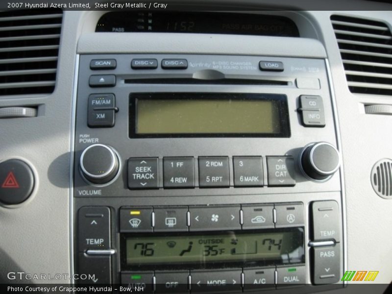 Steel Gray Metallic / Gray 2007 Hyundai Azera Limited