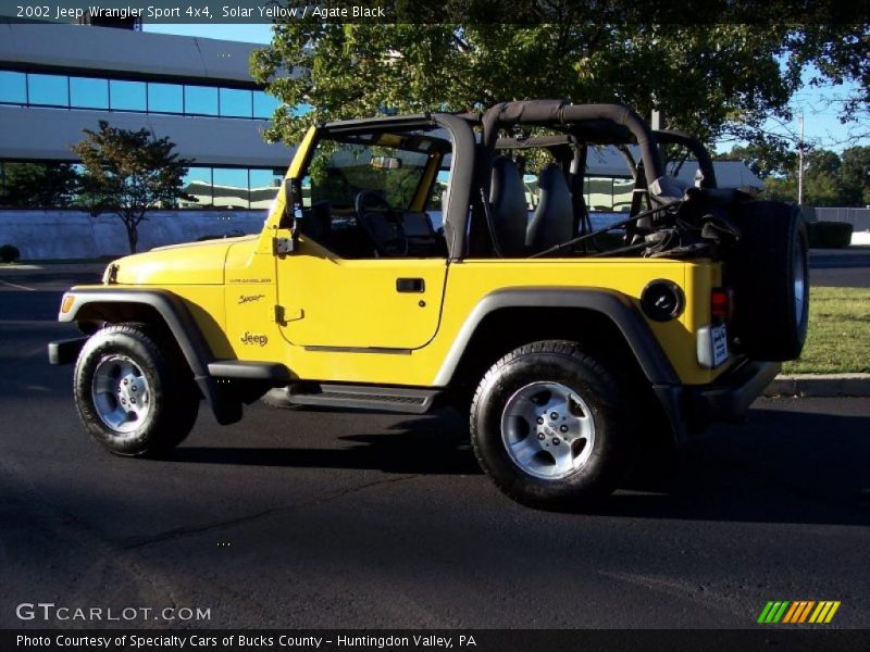 Solar Yellow / Agate Black 2002 Jeep Wrangler Sport 4x4