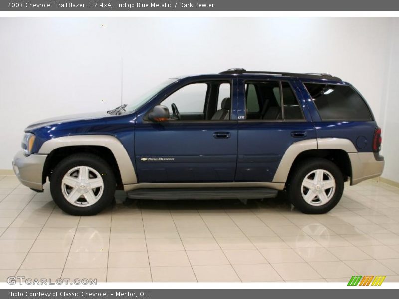 Indigo Blue Metallic / Dark Pewter 2003 Chevrolet TrailBlazer LTZ 4x4