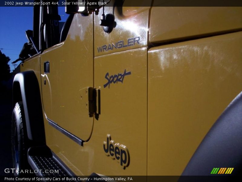 Solar Yellow / Agate Black 2002 Jeep Wrangler Sport 4x4