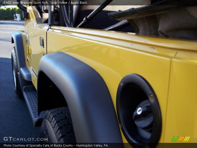 Solar Yellow / Agate Black 2002 Jeep Wrangler Sport 4x4