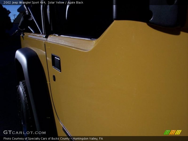 Solar Yellow / Agate Black 2002 Jeep Wrangler Sport 4x4