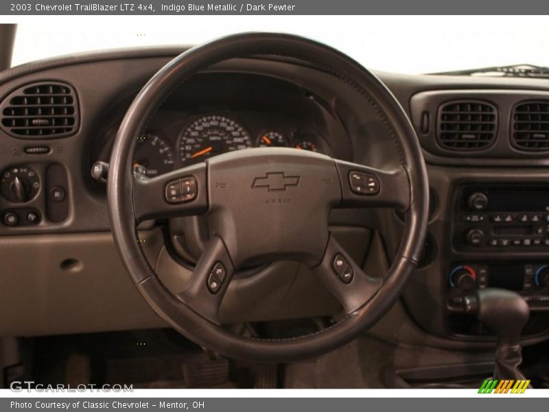 Indigo Blue Metallic / Dark Pewter 2003 Chevrolet TrailBlazer LTZ 4x4