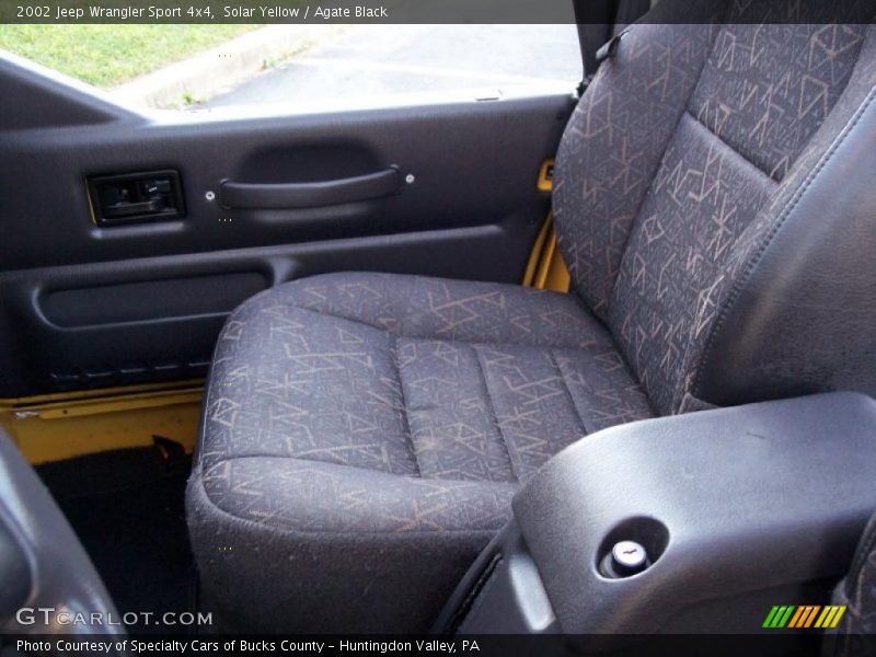 Solar Yellow / Agate Black 2002 Jeep Wrangler Sport 4x4