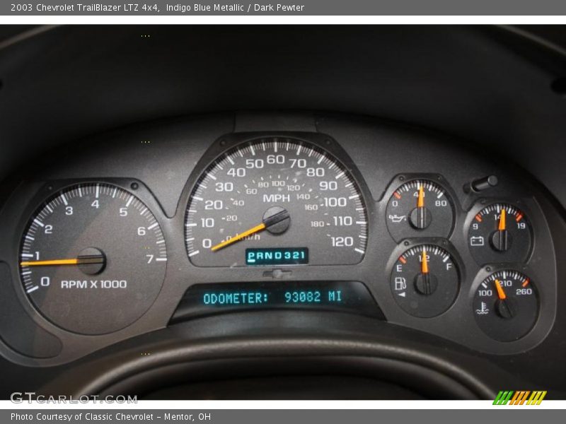 Indigo Blue Metallic / Dark Pewter 2003 Chevrolet TrailBlazer LTZ 4x4